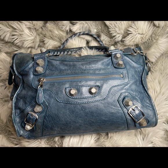 Authentic Balenciaga Studed Purse - Picture 2 of 8